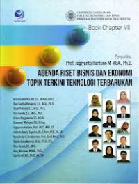AGENDA RISET BISNIS DAN EKONOMI TOPIK TERKINI TEKNOLOGI TERBARUKAN, BI