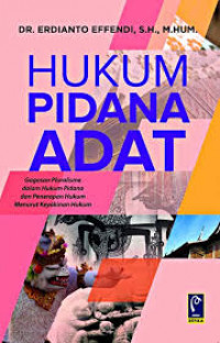HUKUM PIDANA ADAT