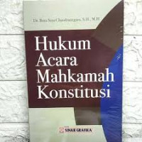 HUKUM ACARA MAHKAMAH KONSTITUSI
