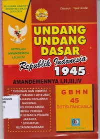 UNDANG-UNDANG DASAR Republik Indonesia 1945