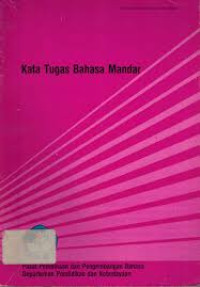 KATA TUGAS BAHASA MANDAR