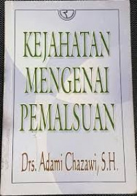 KEJAHATAN TERHADAP PEMALSUAN