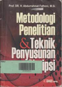 METODOLOGI PENELITIAN  DAN TEKNIK PENYUSUNAN SKRIPSI
