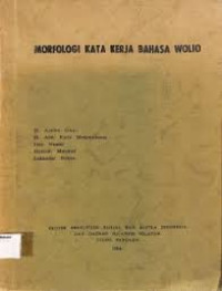 Morfologi kata kerja bahasa wolio