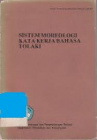 SISTEM MORFOLOGI KATA KERJA BAHASA TOLAKI