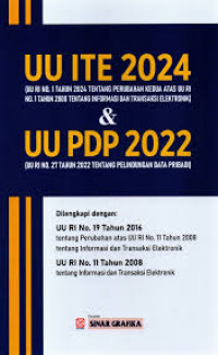 UU ITE 2024 DAN UU PDP 2022