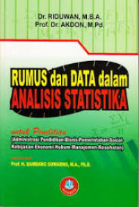 RUMUS DAN DATA DALAM ANALISIS STATISTIKA.