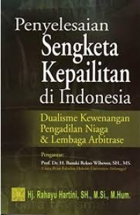 penyelesaian sengketa kepailitan di indonesia
