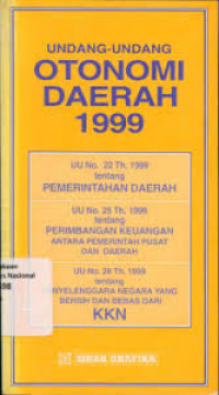 Undang-Undang Otonomi Daerah 1999