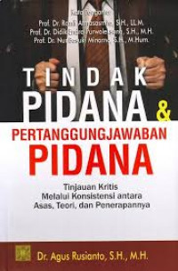 TINDAK PIDANA PERTANGGUNGJAWABAN PIDANA
