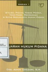 PELAJARAN HUKUM PIDANA