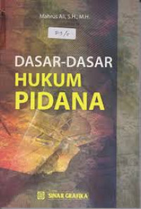 DASAR-DASAR HUKUM PIDANA