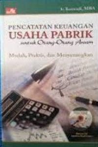PENCATATAN KEUANGAN USAHA PABRIK