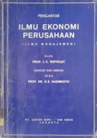 ilmu ekonomi perusahaan (ilmu management)
